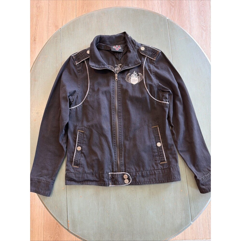 BNY Unlimited Black Racing‎ Jacket TEAM BNY Racing Womens Sz S Embroidered